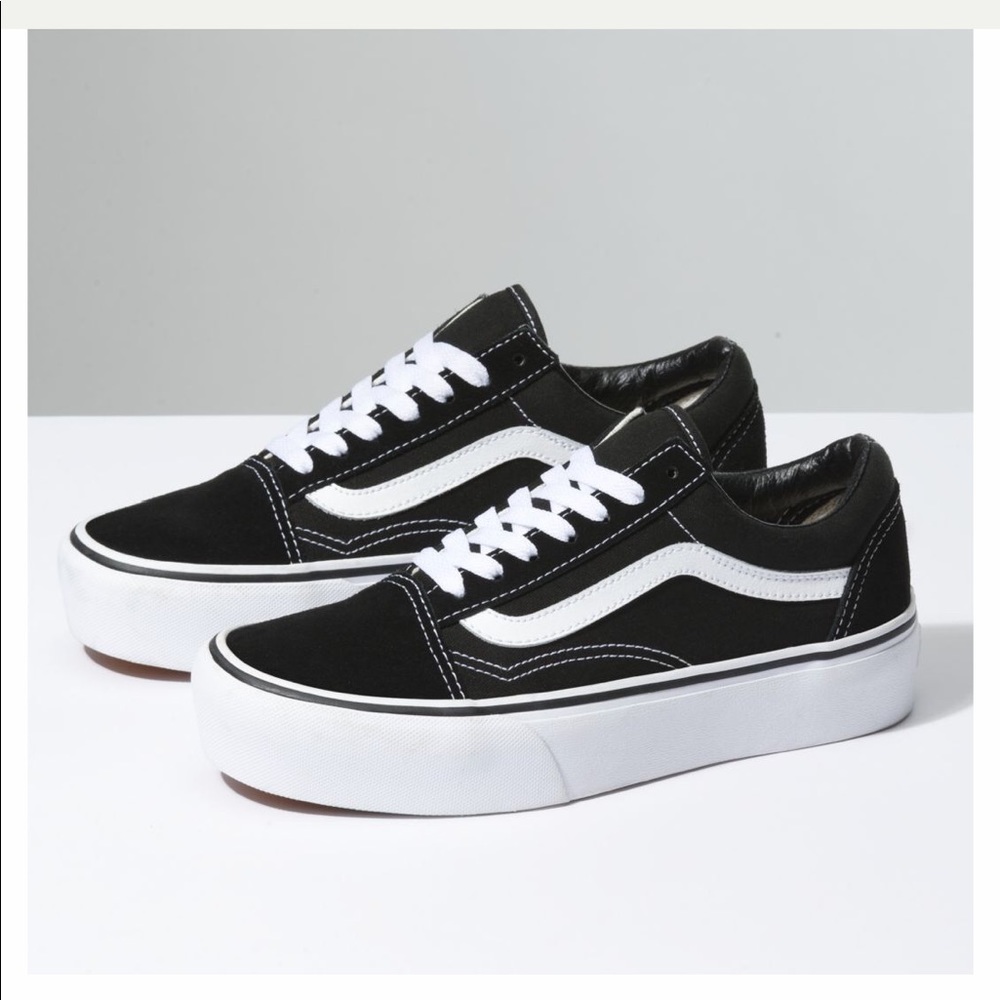 VANS Old Skool Platform Black women size 7.5